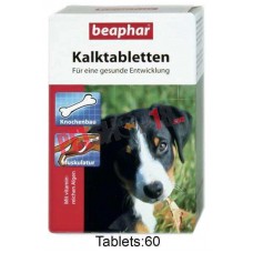 Beaphar Dog Supplements 60 Kalk Tablets
